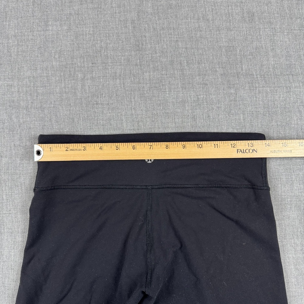 Lululemon Pants Womens 6 Black Ankle Leggings Yoga Gym Athletic - Picture 4 of 9